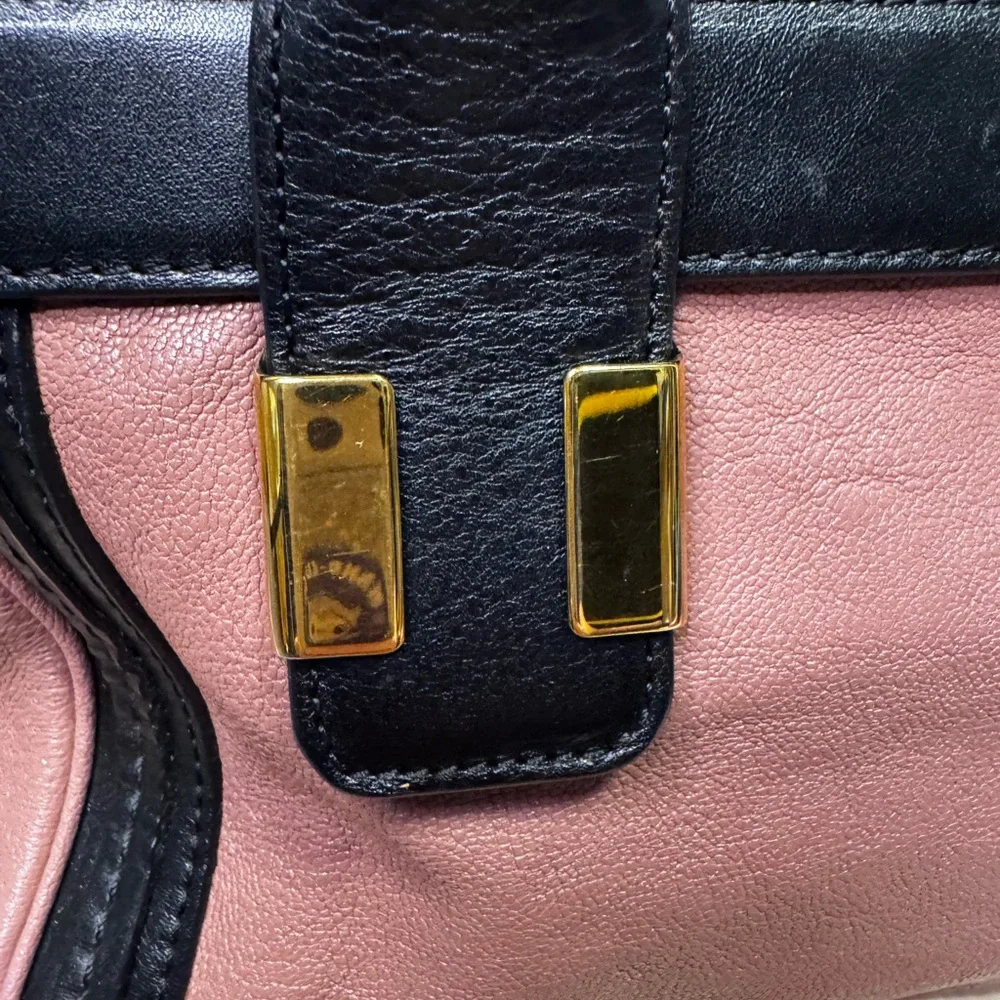 Chloe Vintage Alice Satchel in Black and Pink - Picture 16 of 16
